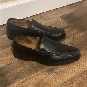 Florsheim Black Leather Slip-On Loafers